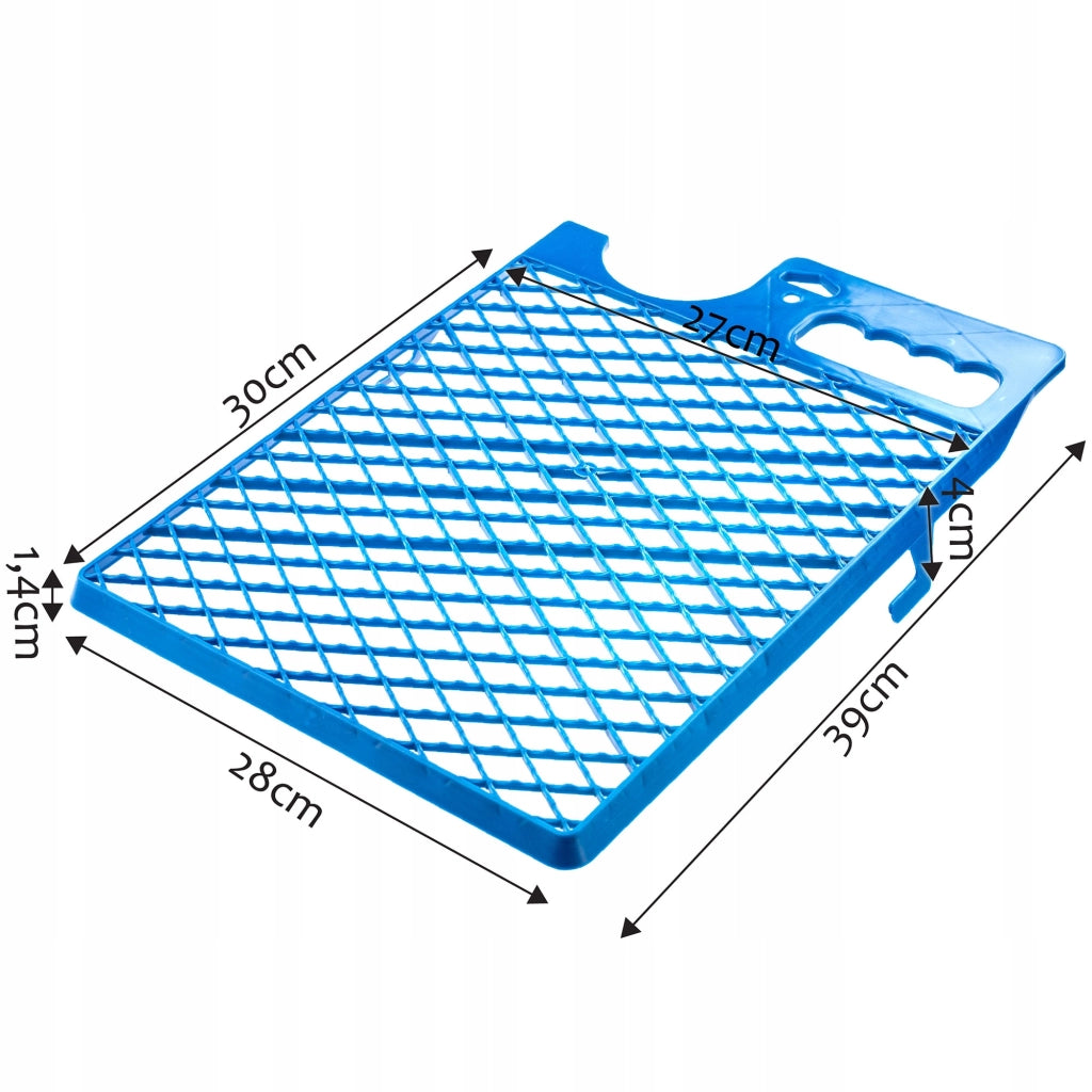Griglia per pittura grande KADAX 280x390 mm per rullo da 25 cm, 3 pezzi con supporto per secchio