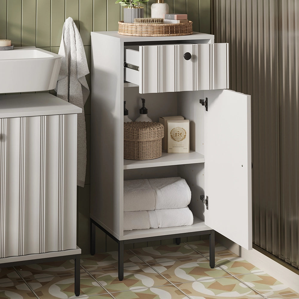 Vicco mobiletto bagno Ondulazione bianca 40 x 87 cm