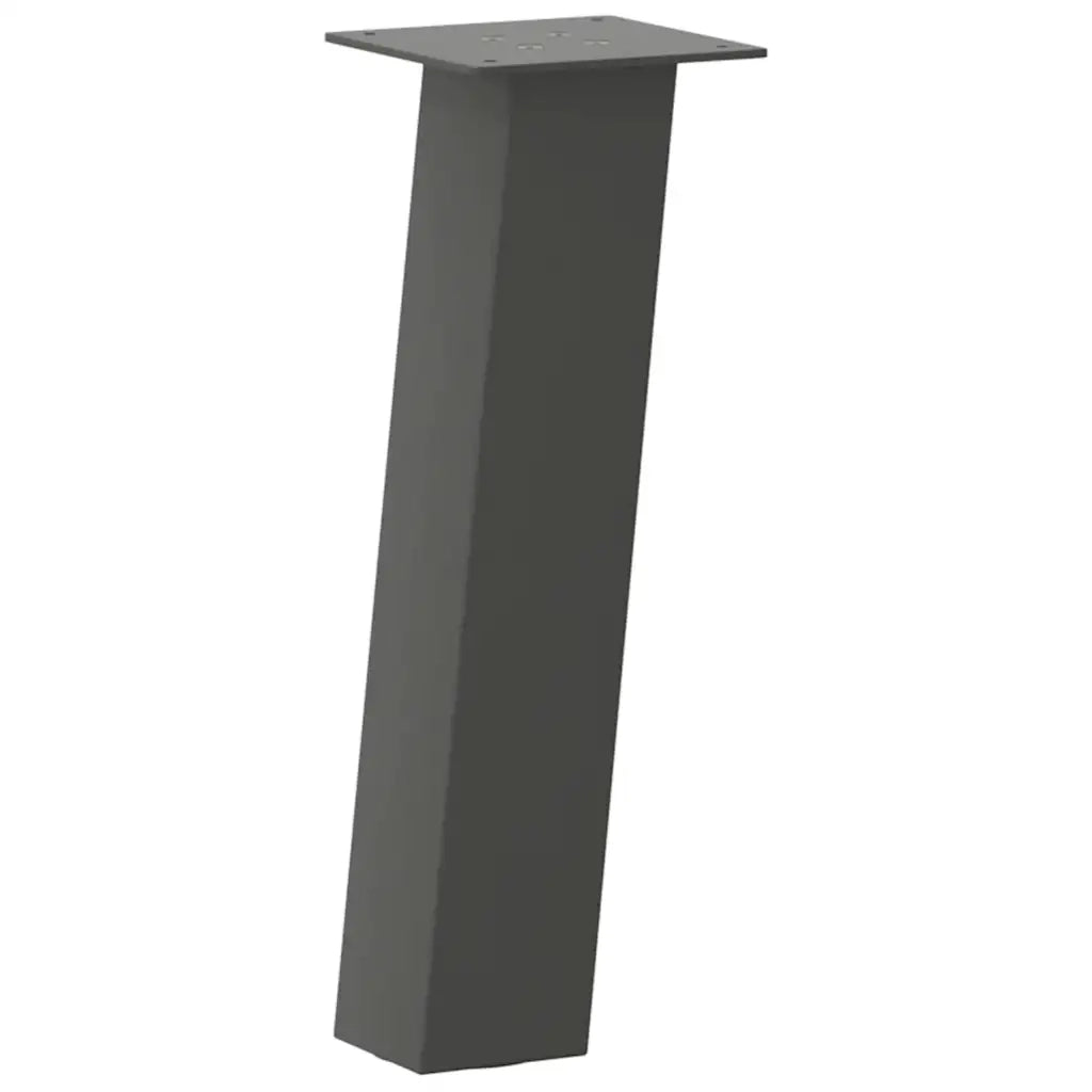 Gambe per tavolino 4 pz Antracite 42 cm Acciaio