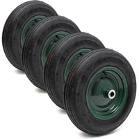 Ruota completa con cerchio set da 4 pezzi 3.50-8 Pneumatico carriola