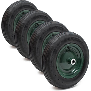 Ruota completa con cerchio set da 4 pezzi 3.50-8 Pneumatico carriola