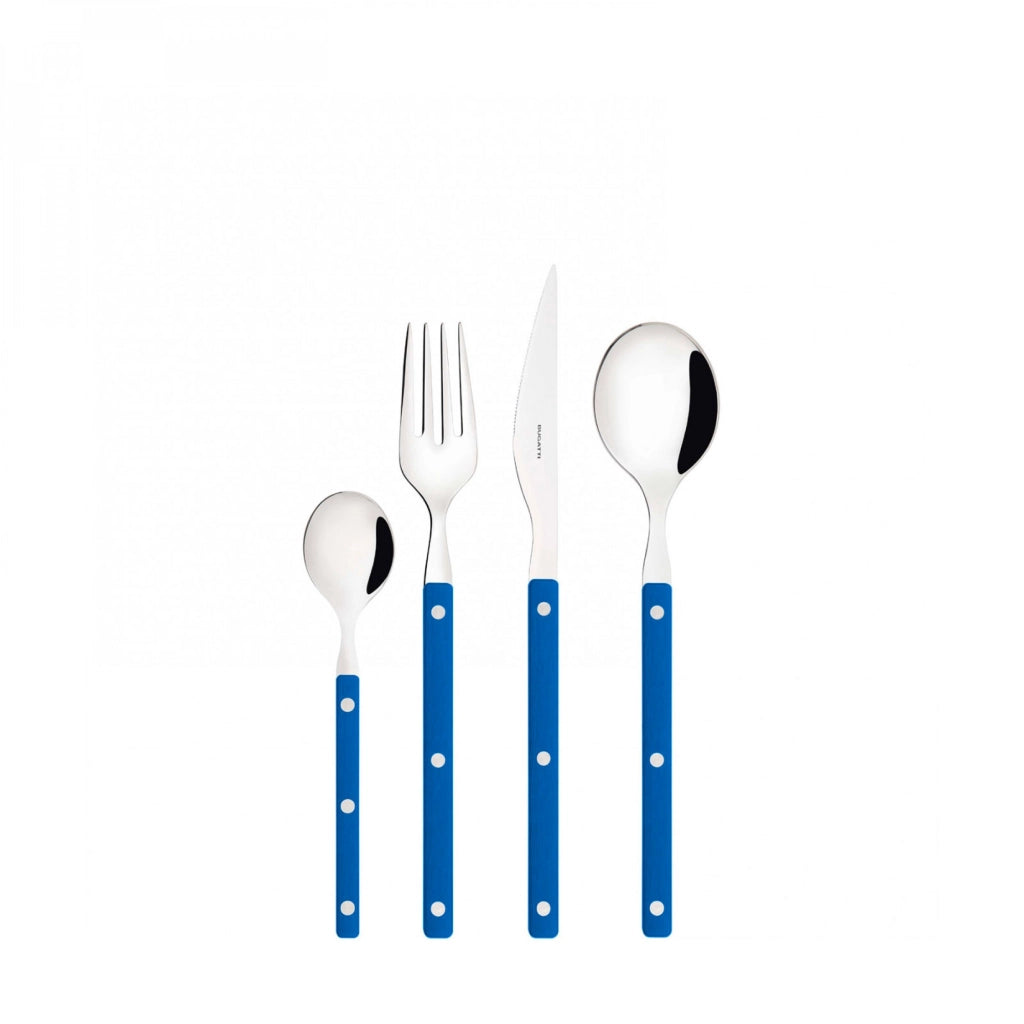 ALLEGRA, Posate Set 24 Pz, Scatola Gallery, Casa Bugatti Colore: Blu