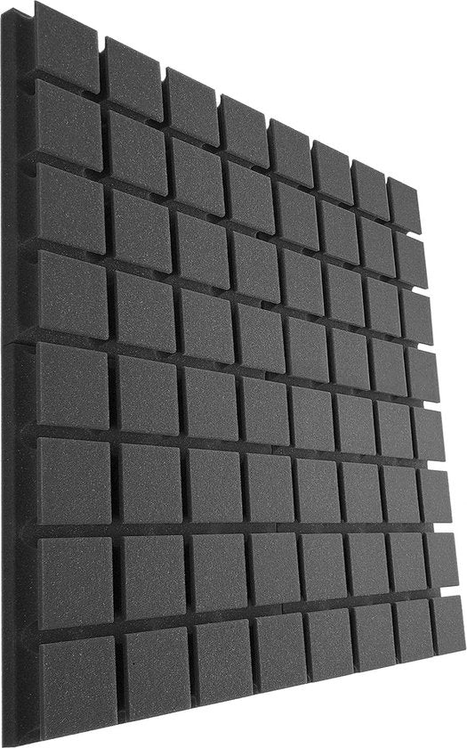 Isolanti acustici - Piastre di isolamento - schiuma acustica, ideale per studio di registrazione, sala TV, camera da letto dei bambini, ufficio e podcast 12 pezzi