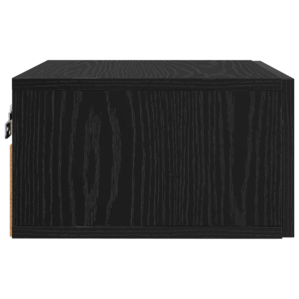 Armadio da Notte con cassetto 2 pcs Rovere nero 35 x 35 x 20 cm 882371