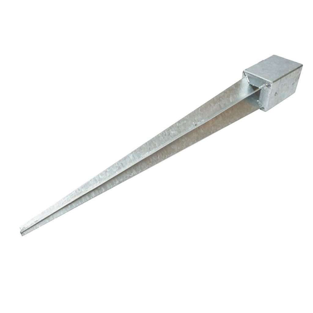 Supporto per palo tipo picchetto 91x91x900mm, acciaio zincato, galvanizzato