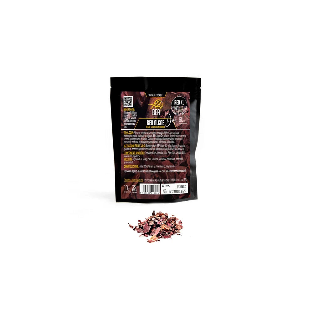 BEA Algae Dry Red XL Flakes 60ml - macroalghe marine essiccate al naturale