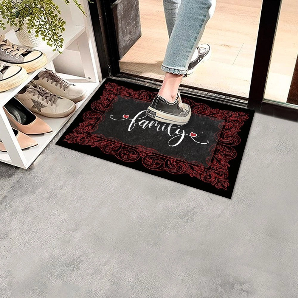 Zerbino Gomma Sostenibile 40X70 Antiscivolo Ingresso Interno Esterno Moderno Dis.A