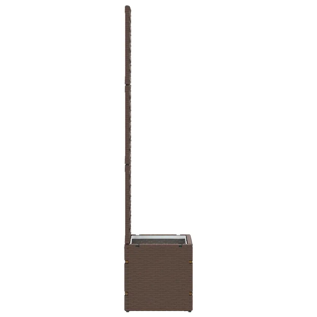 vidaXL Fioriera Marrone 35 x 30 x 135 cm Metallo