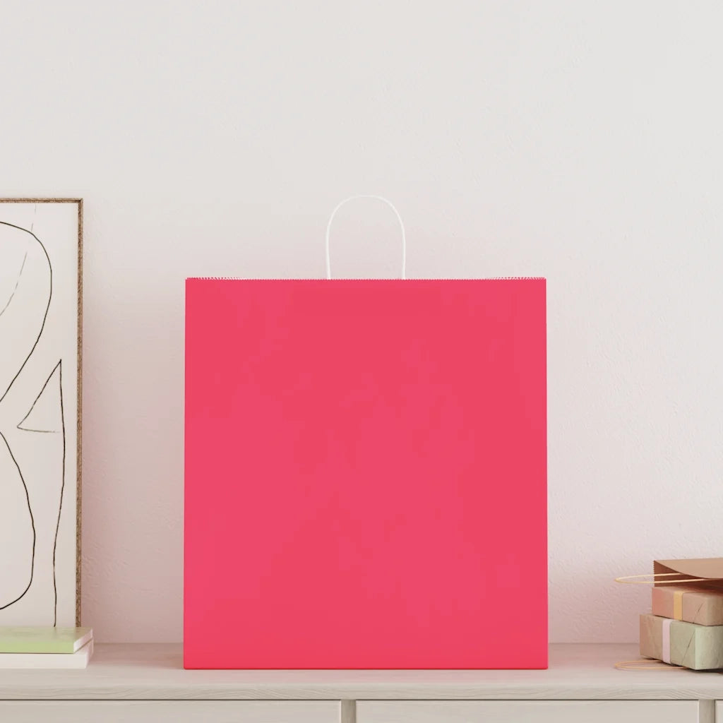Sacchetti di Carta 250 pz con Manici Rosa 45x17x48 cm CFW6815290