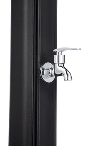 Doccia Solare da Giardino 28L Miscelatore e Lavapiedi Antracite