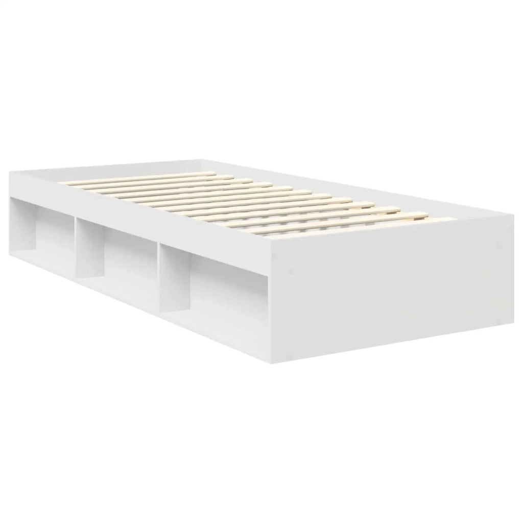 Struttura del letto Bianco 90 x 190 cm Pino massello