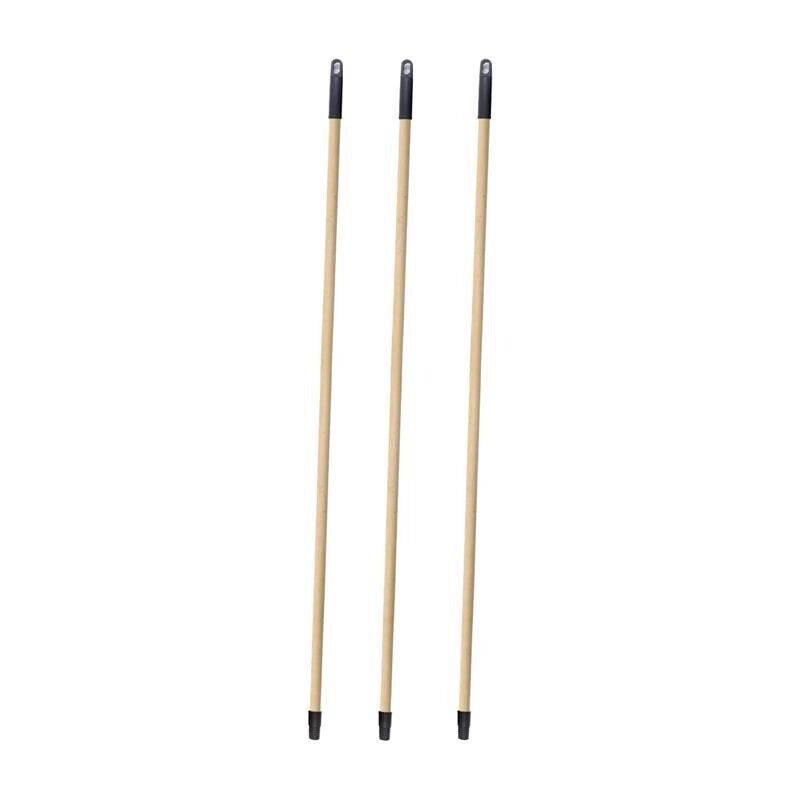KIT SET 3 PZ MAURY'S MANICO PER SCOPA REALIZZATO IN LEGNO DA 130 CM