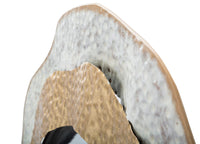 Specchio da Muro Shai Light Ø54,5x4,5 cm in Ferro e MDF Oro e Crema