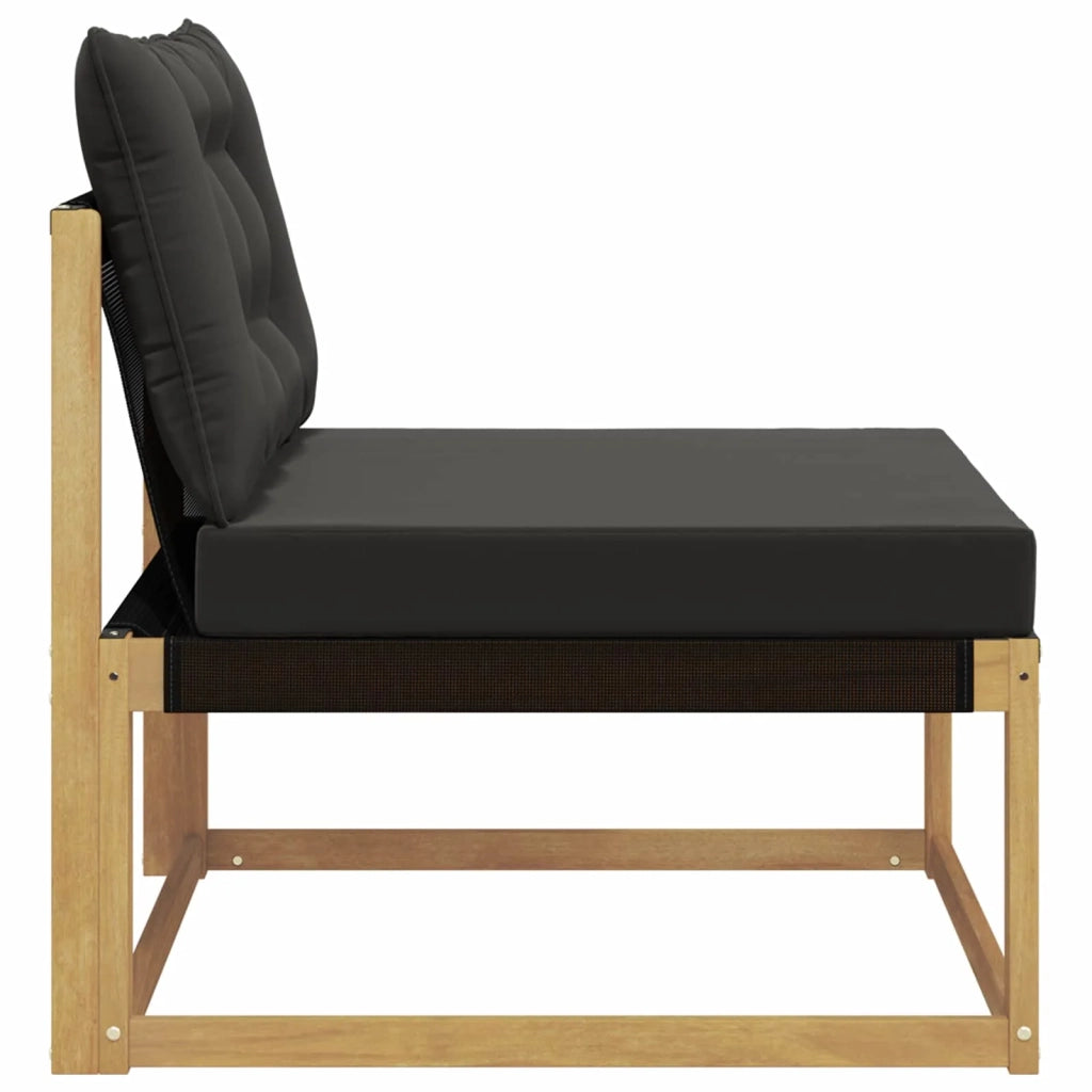 Divano centrale per esterno-Divano componibile Bianco 79 x 83 x 73 cm acciaio 602951