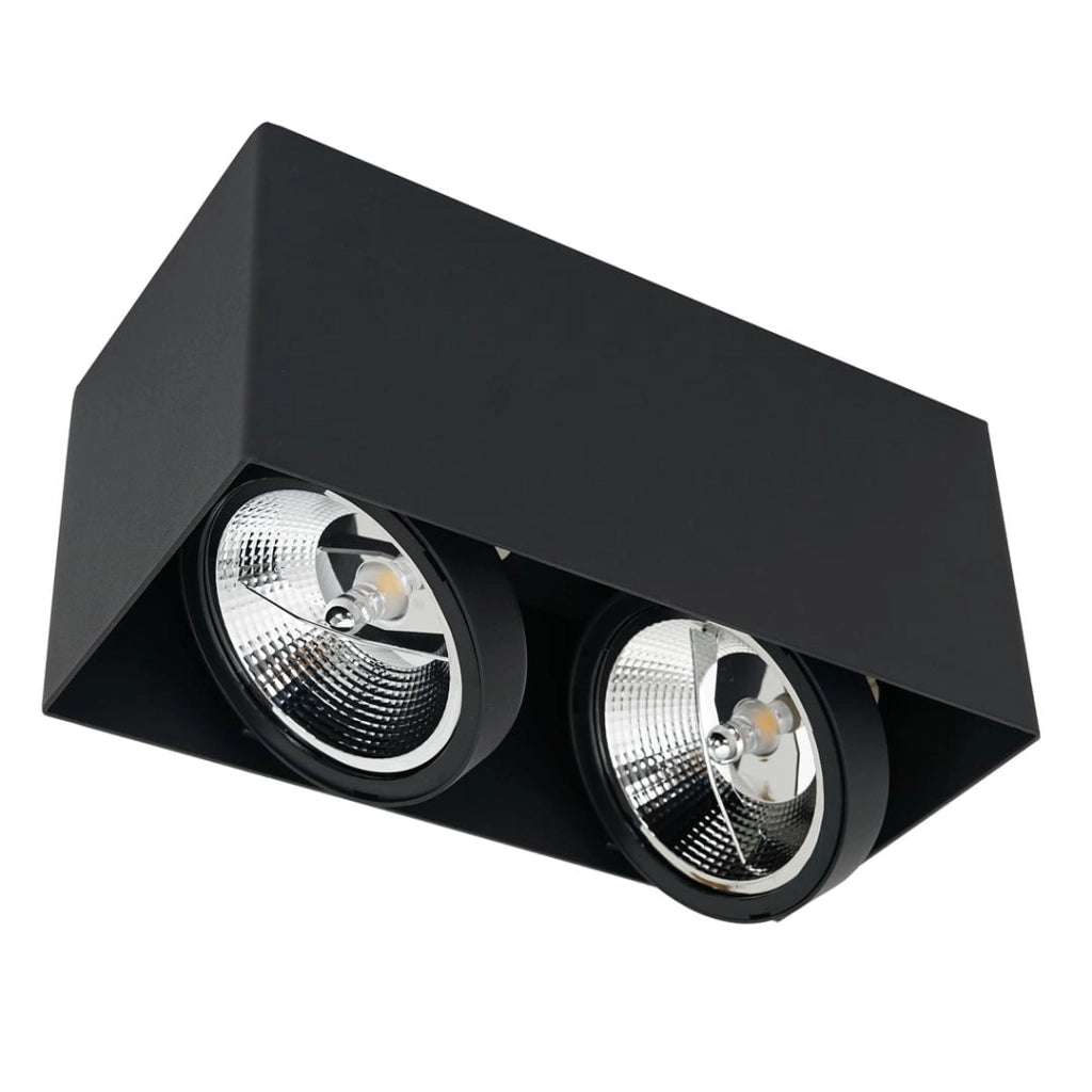 Plafoniera spot Milagro PLAZA ML4746 2xGU10 40W nera