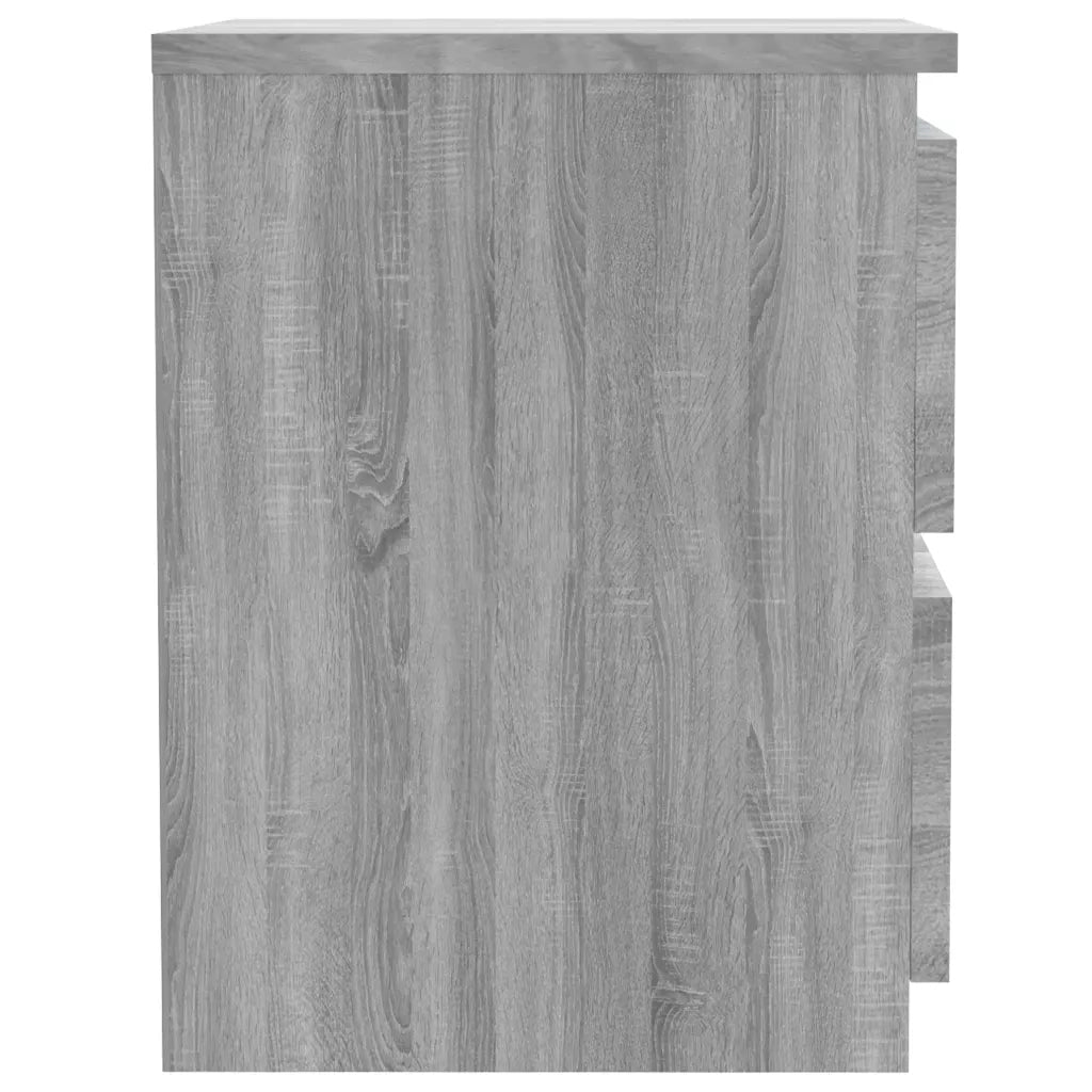 Comodino Grigio Sonoma 30x30x40 cm in Legno Multistrato 815329