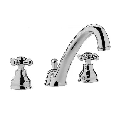 Set miscelatori Paffoni Iris lavabo canna alta e bidet con scarico incluso
