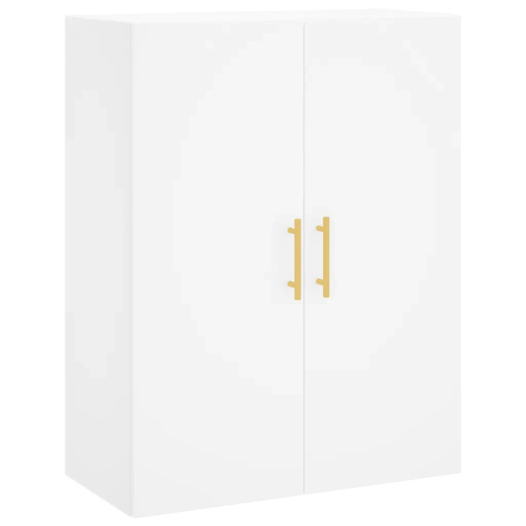 vidaXL Mobili a Parete 2 pz Bianchi 69,5x34x90 cm