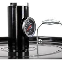 Barbecue Affumicatore a Carbone Carbonella 46,5x42,5x101 cm Griglia Ø47 cm Barrel Nero