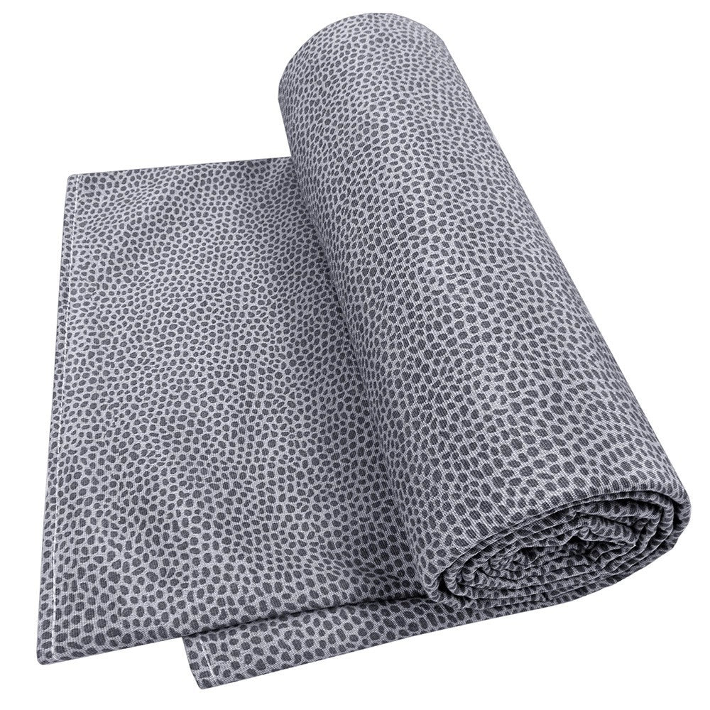Tessuto Stoffa Cotone Loneta Maculato Cucito Rivestire Fodera Divani Sedie Cuscini 2,8x10 Mt Grigio