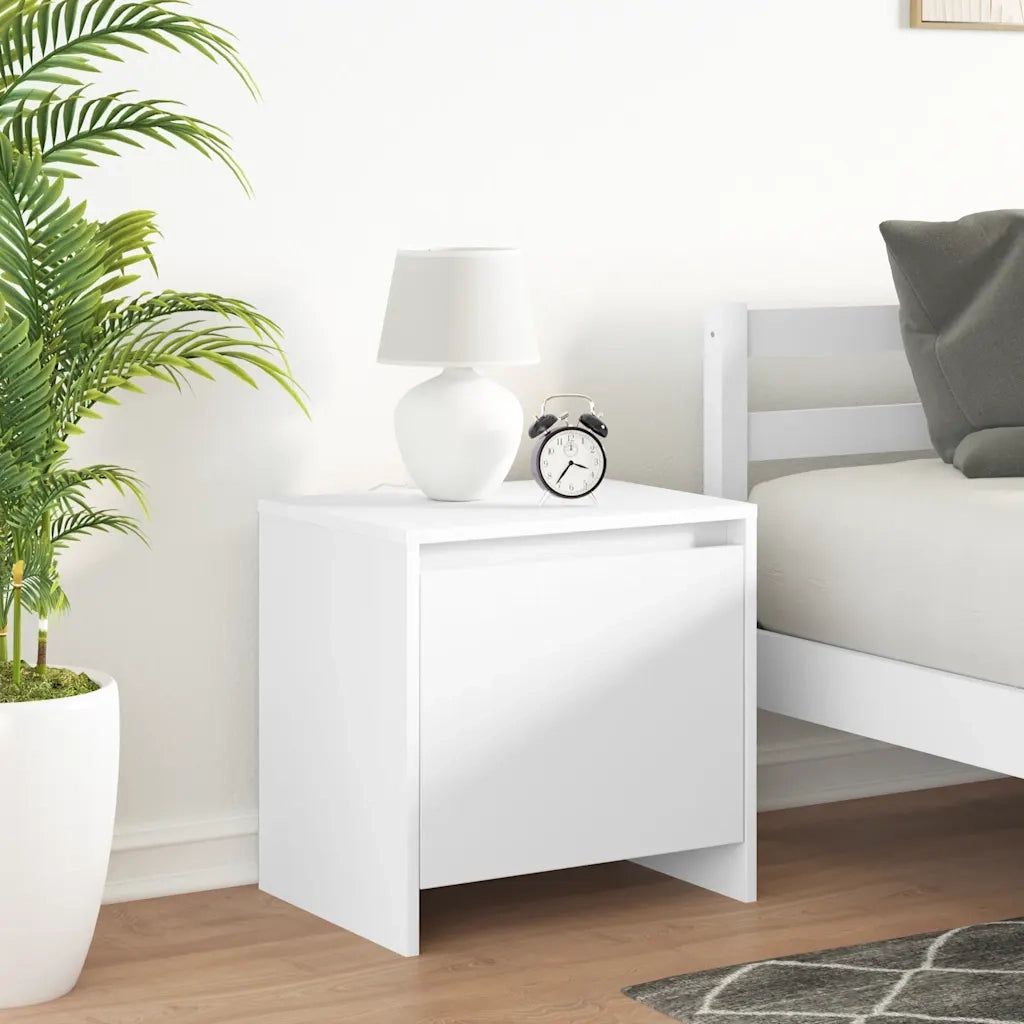 Comodino Bianco 45x34x44,5 cm in Truciolato cod mxl 30854