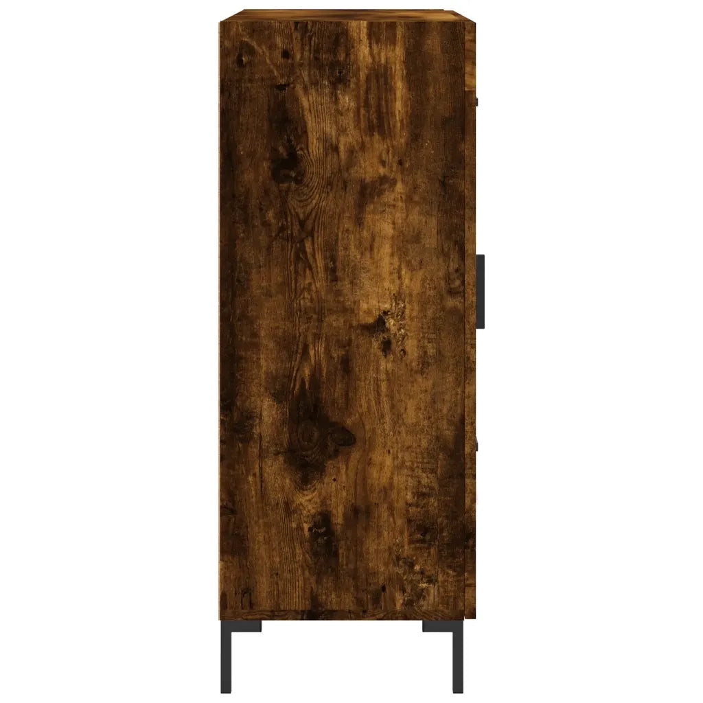 Credenza-Buffet-Armadio da cucina Rovere Fumo 69,5x34x90 cm in Legno Multistrato 369339