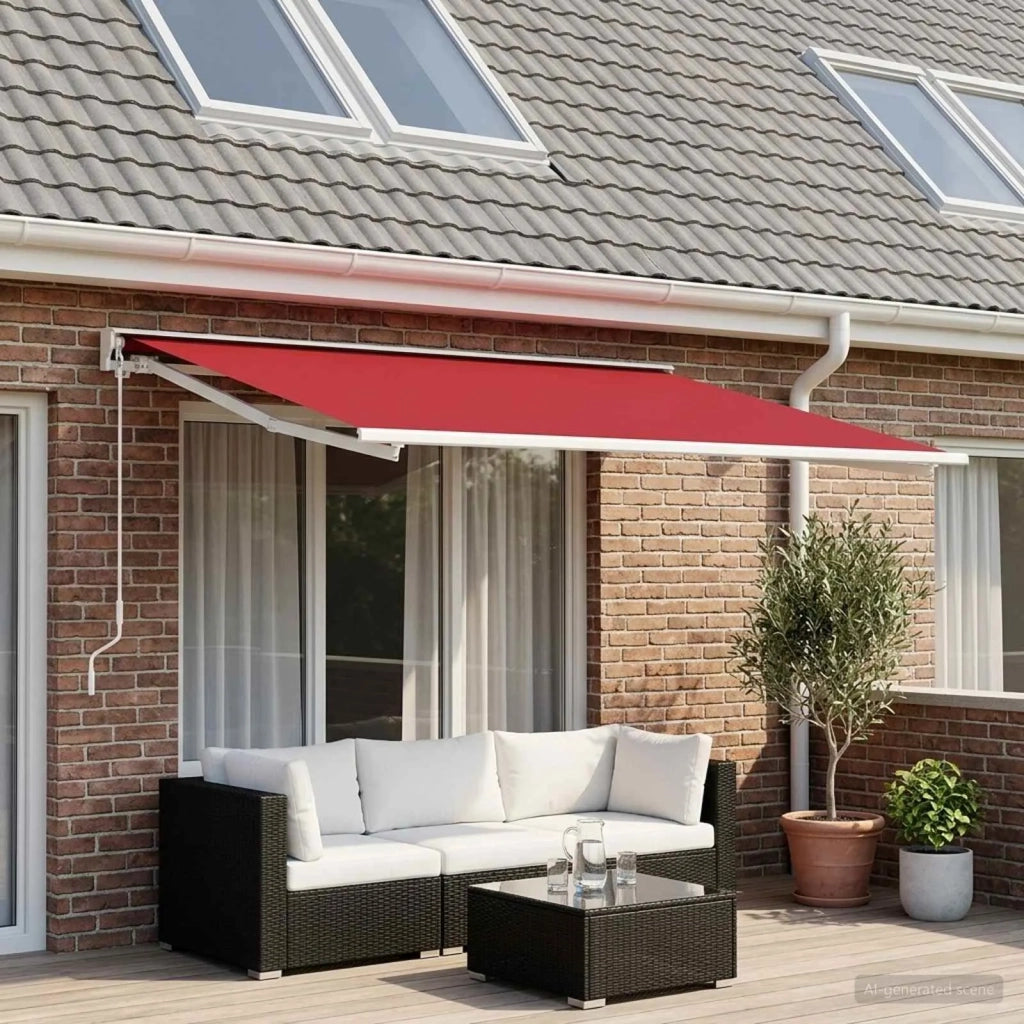 Telo di ricambio per tenda da sole Rosso 300 x 250 cm 3444433