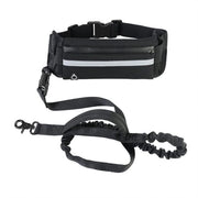 Cintura per cani con cinturino regolabile - Lunghezza 124/250 cm - Cinturino pettorale riflettente - Cintura per cani senza manubrio - Corsa in libertà all'aperto - Flessibilità di lunghezza