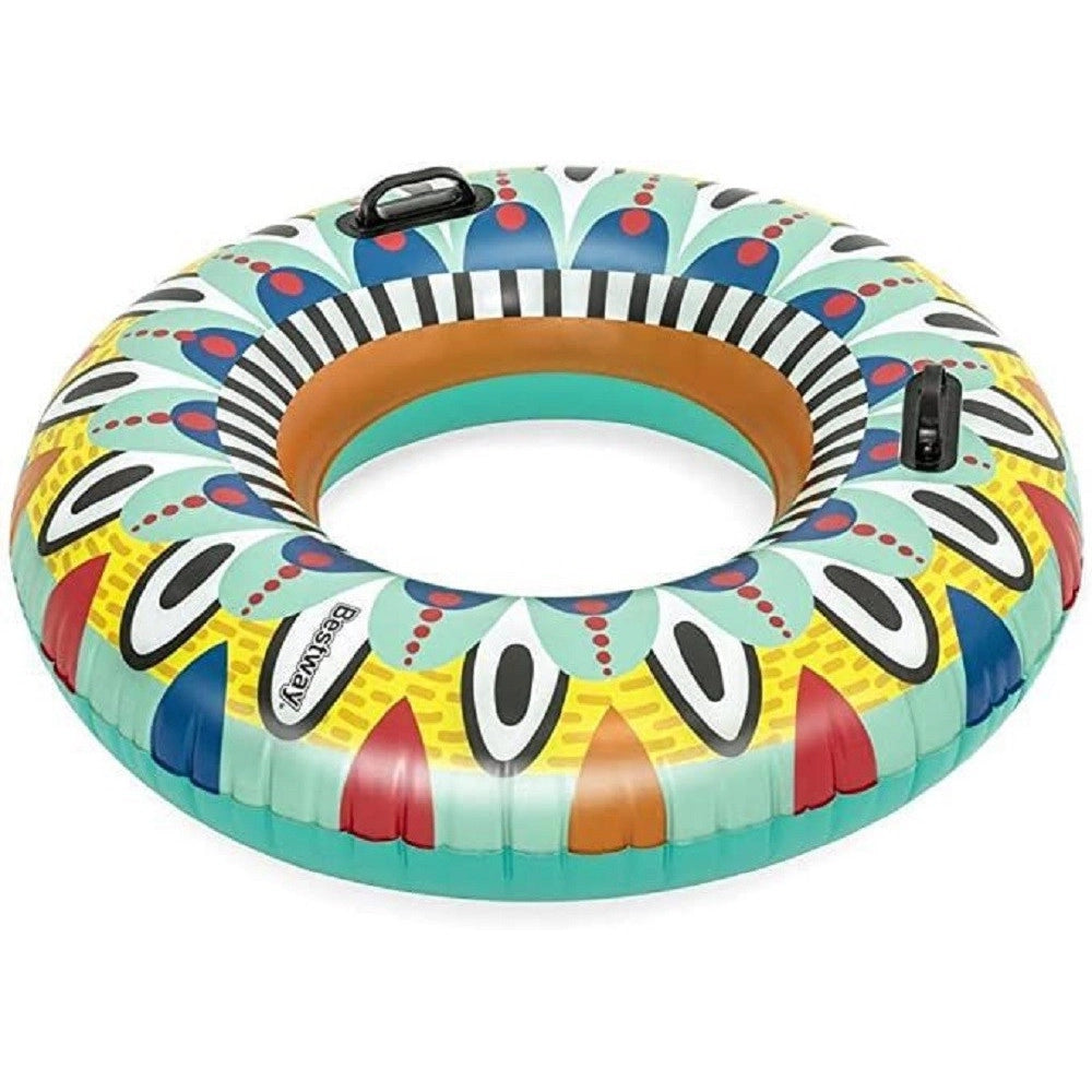 Trade Shop - Ciambella Salvagente Flirty Fiesta 107cm Con 2 Maniglie Rinforzate Piscina 36294 -