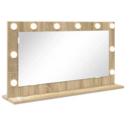 Specchio da Vanit¨¤ Rettangolare Rovere Sonoma 80 x 45 x 18 cm