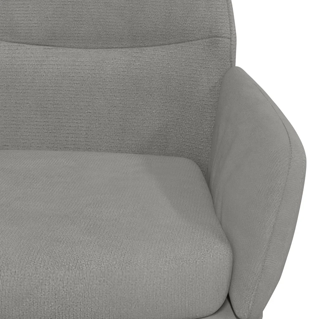 Sedia Relax Grigio Chiaro in Velluto cod mxl 14305