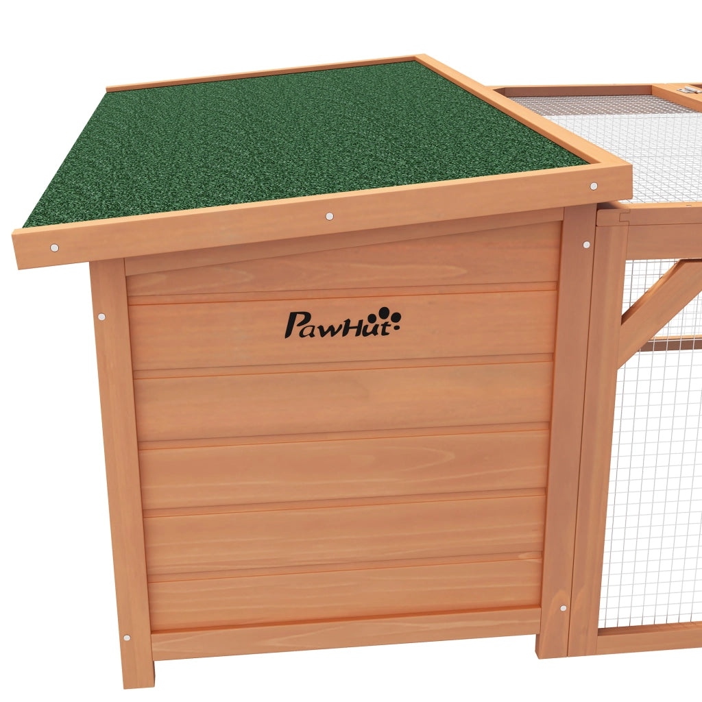 Casetta da giardino con recinto, tetto in asfalto resistente all'acqua, legno di abete arancione 125,5 × 100 × 49 cm