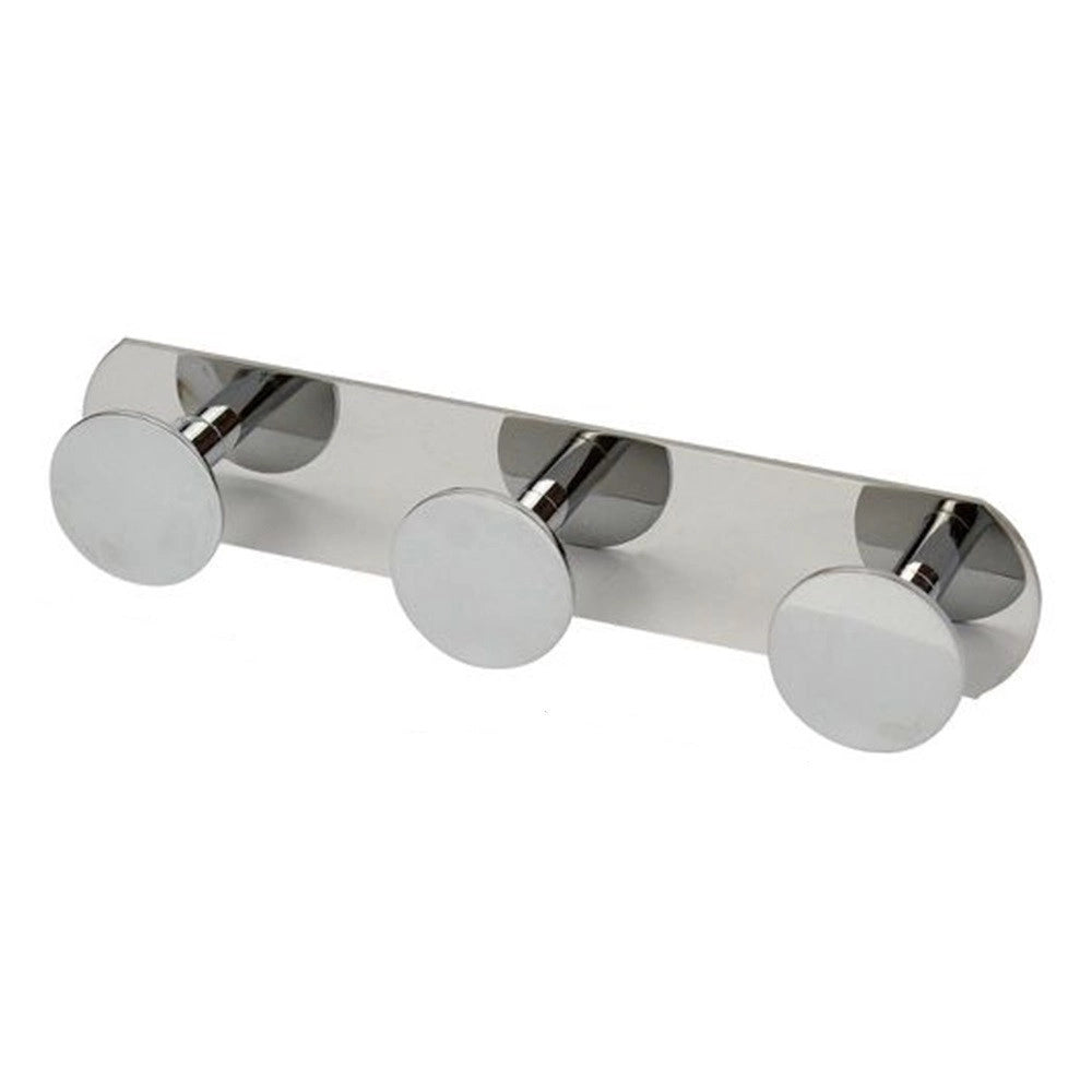 Trade Shop - Appendino Con 3 Ganci Appendi Porta Asciugamano A 3 Posti Bagno Casa Cromato 59762 -
