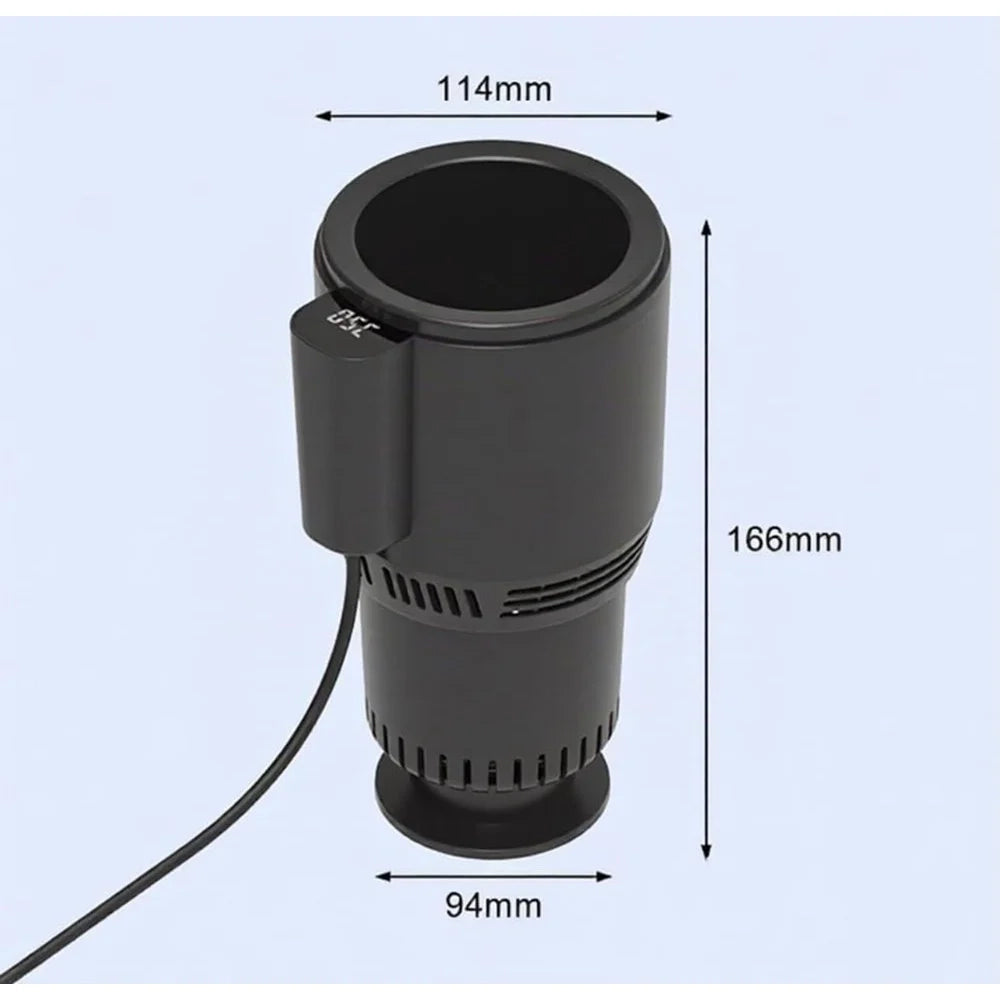 Trade Shop - Portabicchieri Auto Con Indicatore Temperatura Led Raffreddamento Riscaldamento Lattine -