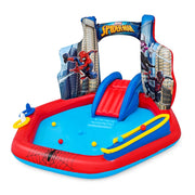 Trade Shop - Centro Giochi Acquatico Spider-man Gonfiabile Piscina 211x206x127cm Anelli Palline 98793 -