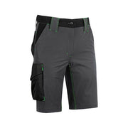 U-power FU196RL MERCURY Bermuda da Lavoro Uomo Slim Fit Tessuto Stretch Idrorepellente 86% Nylon 14% Spandex colore Grigio Verde