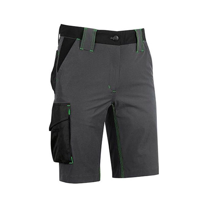 U-power FU196RL MERCURY Bermuda da Lavoro Uomo Slim Fit Tessuto Stretch Idrorepellente 86% Nylon 14% Spandex colore Grigio Verde