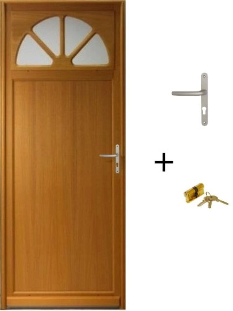 Porta Di Servizio Pixos In Legno Smaltato, H.200xl.80 p.sinistra + Maniglia E Botte (rif 01245F924) Tabella Dimensioni senza maniglia