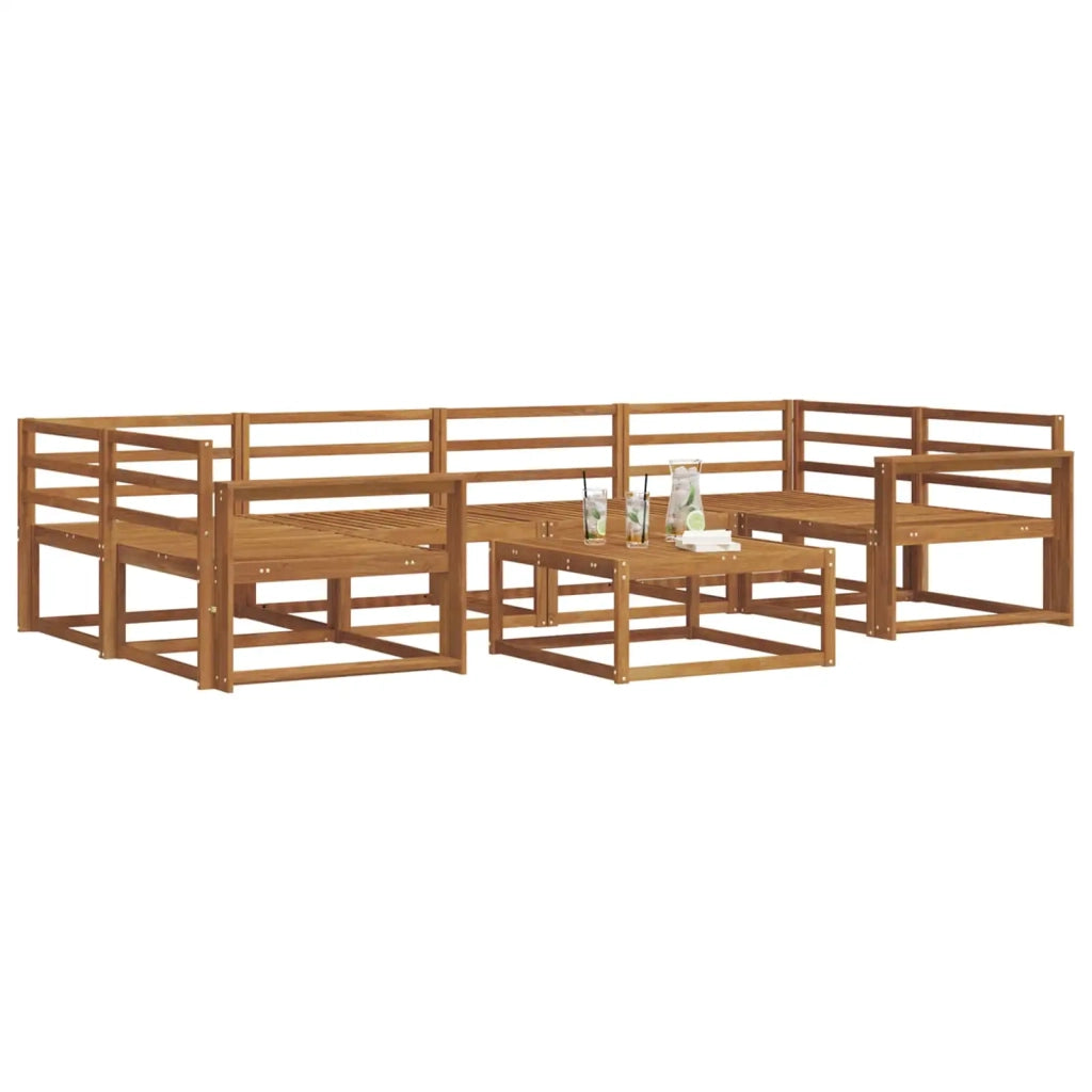 Set di divani da esterno 7 pcs Naturale 3367267