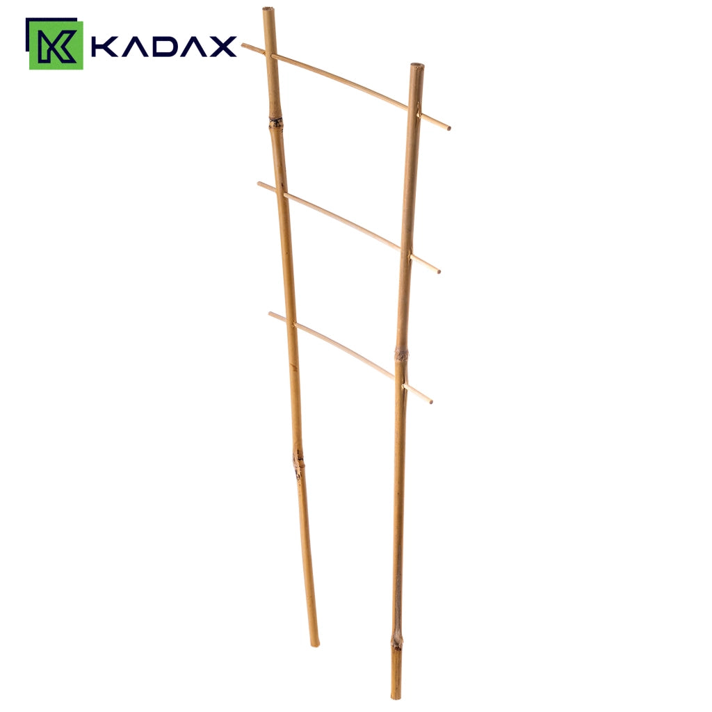 Scala di supporto per piante in bambù KADAX, 45 cm, per fiori, con doppio supporto