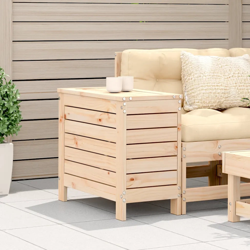 Sedia da giardino-Poggiapiedi da Giardino 62x31,5x52 cm Legno Massello di Pino