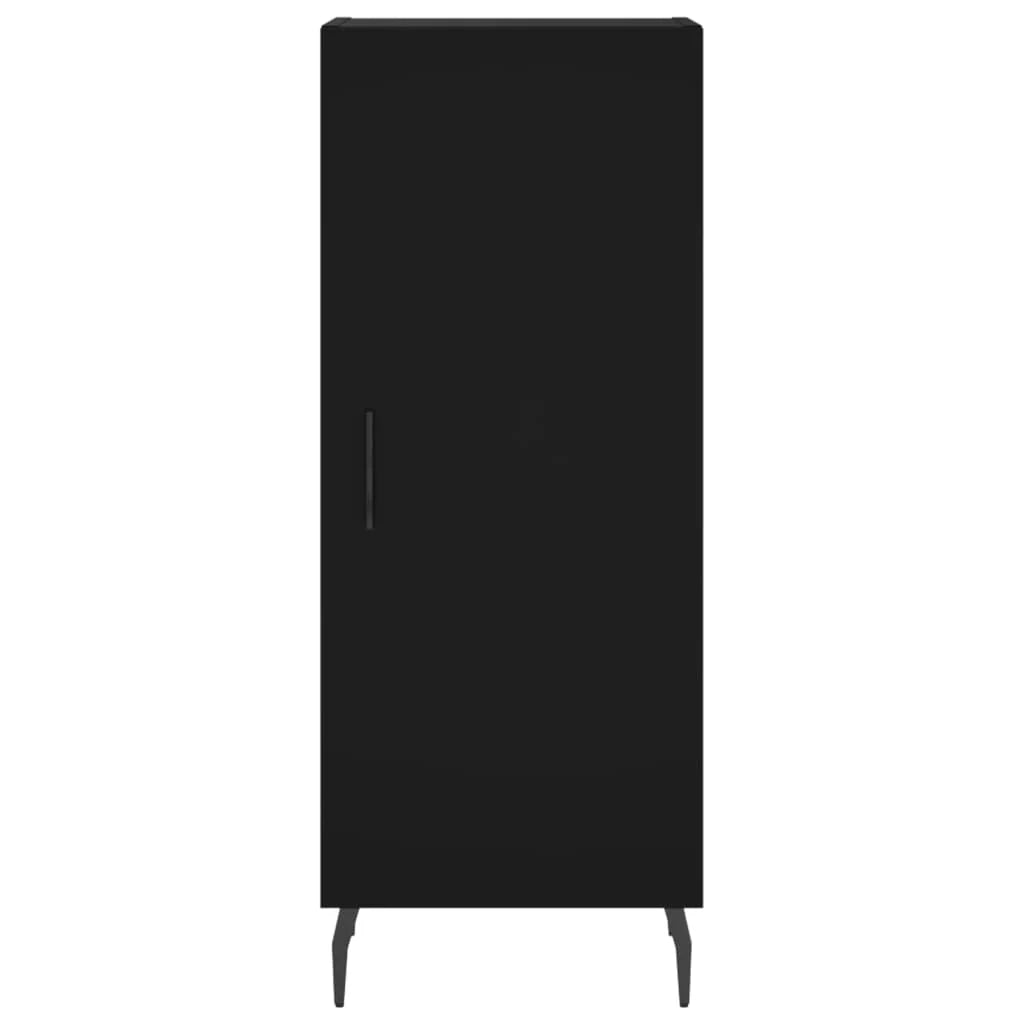 Buffet credenza cassettiera mobiletto mobile contenitore organizer per cucina soggiorno salotto 34,5 x 34 x 90 cm legno ingegnerizzato nero 02_0035886