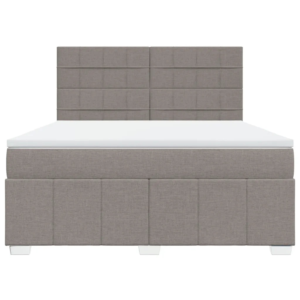 Giroletto a Molle con Materasso Tortora 180x200 cm in Tessuto 3291751