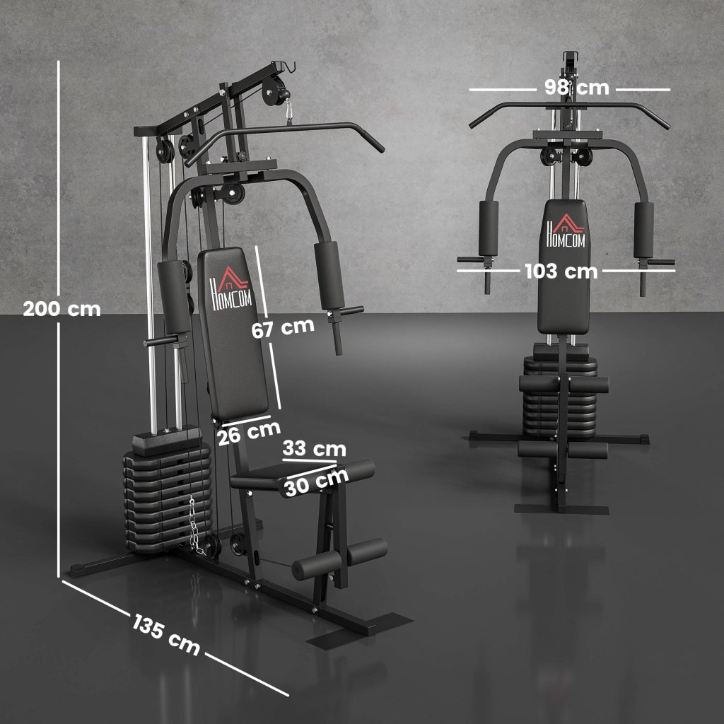 Attrezzo Fitness Multifunzione con Pesi ¨C zephmum ¨C 200x135x103 cm