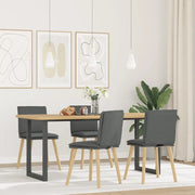 vidaXL Sedie da Pranzo 4 pz Grigio Scuro in Tessuto