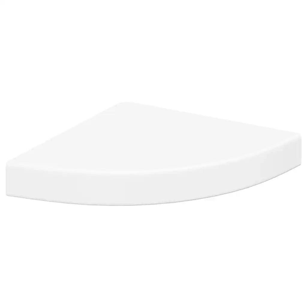 Scaffali Angolari a Parete 2 pz Bianchi 25x25x3,8 cm MDF cod mxl 33075