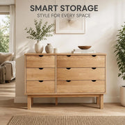OTTA Drawer Unit 111x43x73.5 Cm Solid Pine Wood