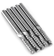 Impostazione di Foratura CNC per Acciaio Inox da 3.175 mm con Set di 5 Bit in Acciaio Duro
