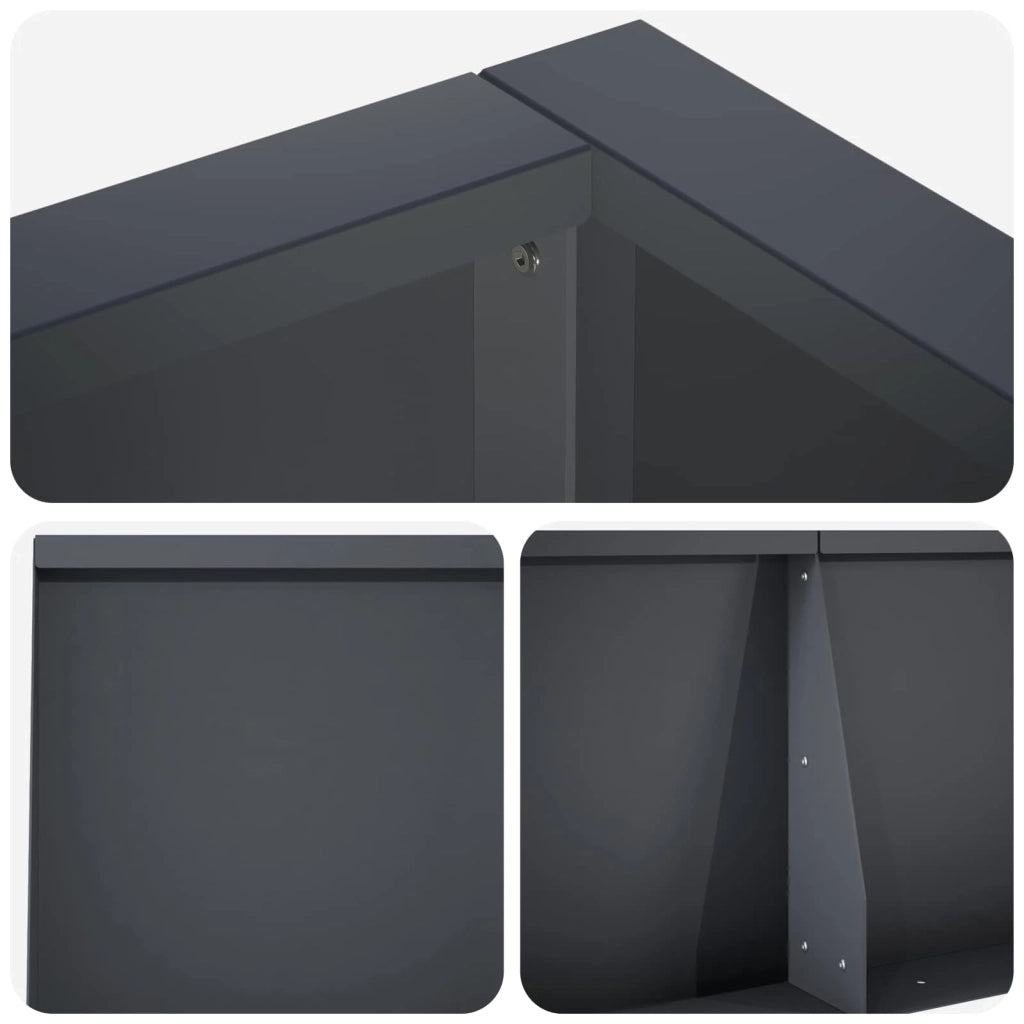 Muro di contenimento 8 pz 300 x 100 x 40 cm Acciaio Antracite 3449249
