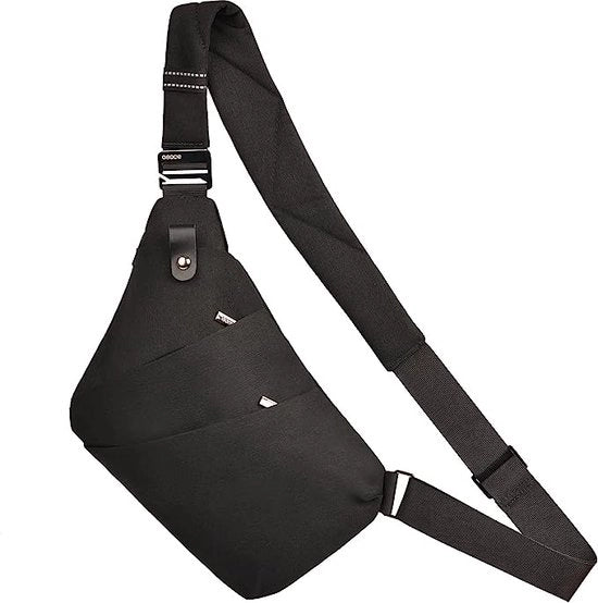 Borsa con cinturino, tas da spalla, tas da braccio, borse anti-furto impermeabili, copertina per borsa da bicicletta, per escursioni, per viaggi, per uomo e donna, 1.0 Nero, S
